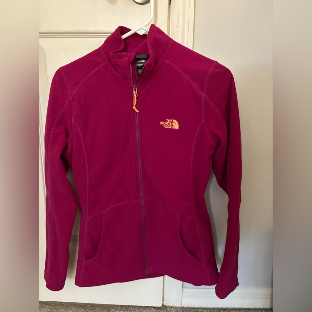 The North Face Women's Bright Magenta Full-Zip Fleece Jacket